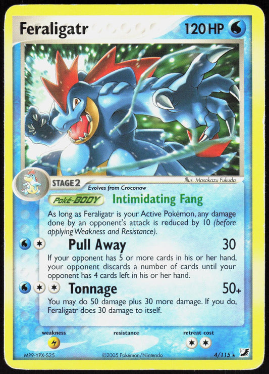 FERALIGATR 4/115 DECK EXCLUSIVES POKEMON RARE MP