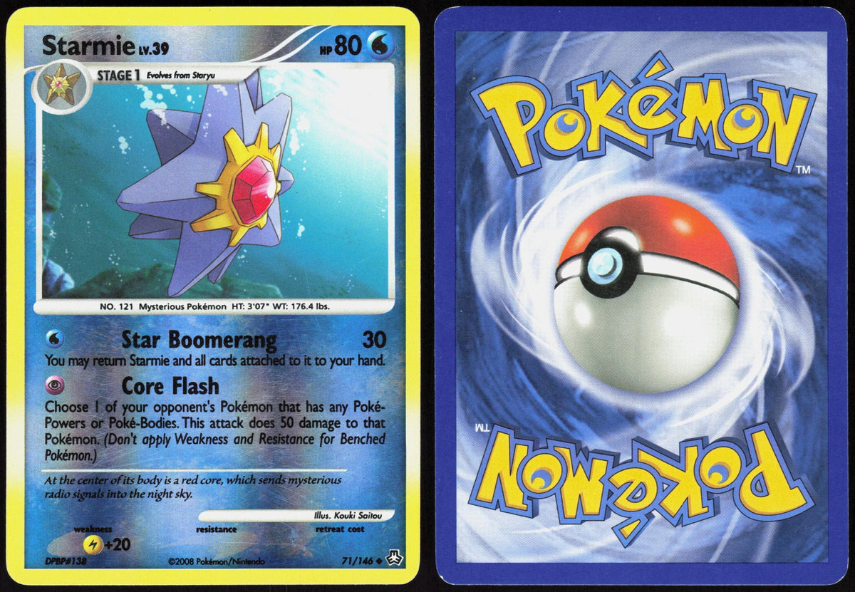 STARMIE 71/146 LEGENDS AWAKENED POKEMON UNCOMMON REVERSE HOLO LP