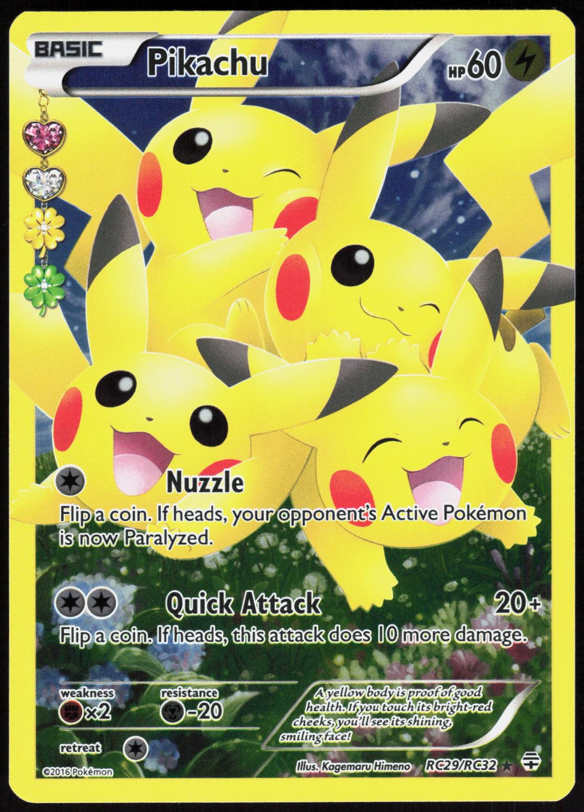 PIKACHU RC29/RC32 GENERATIONS POKEMON ULTRA RARE HOLO LP