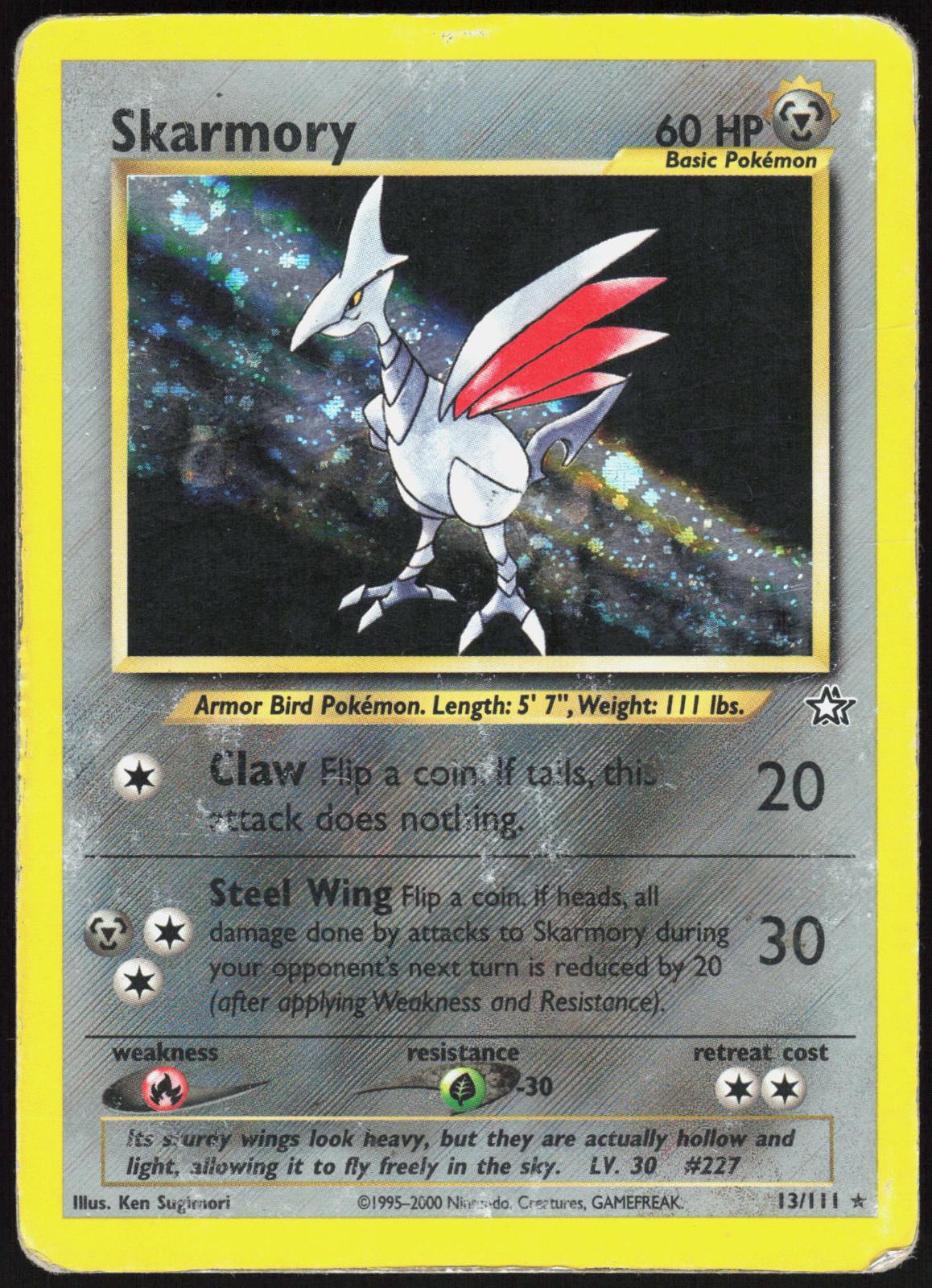 SKARMORY 13/111 NEO GENESIS POKEMON RARE HP