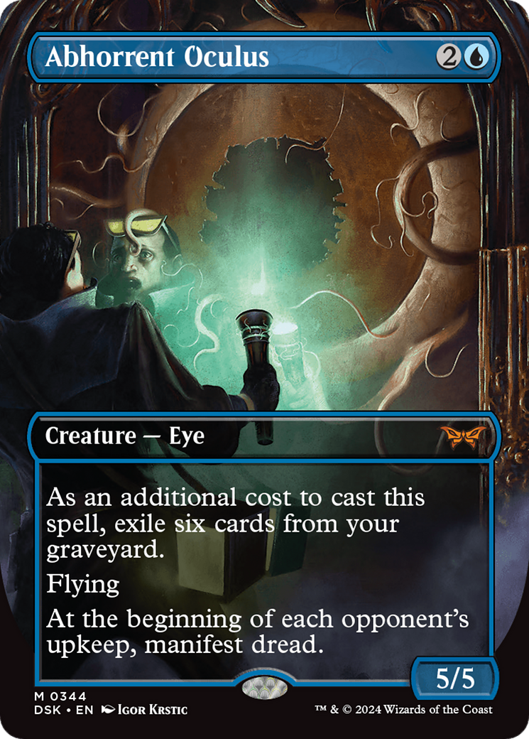 MAGIC: THE GATHERING  - Abhorrent Oculus (Borderless) (DSK-344) - Duskmourn: House of Horror
