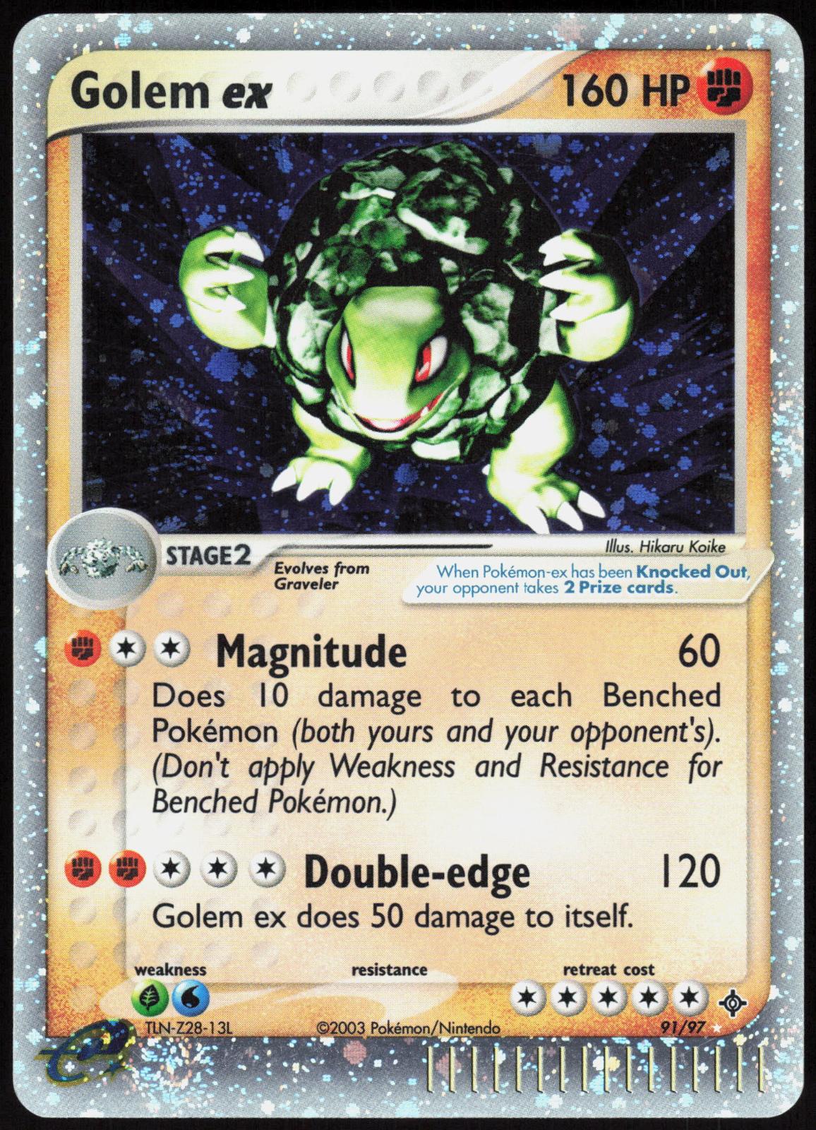 GOLEM EX 91/97 DRAGON POKEMON EX RARE HOLO NM