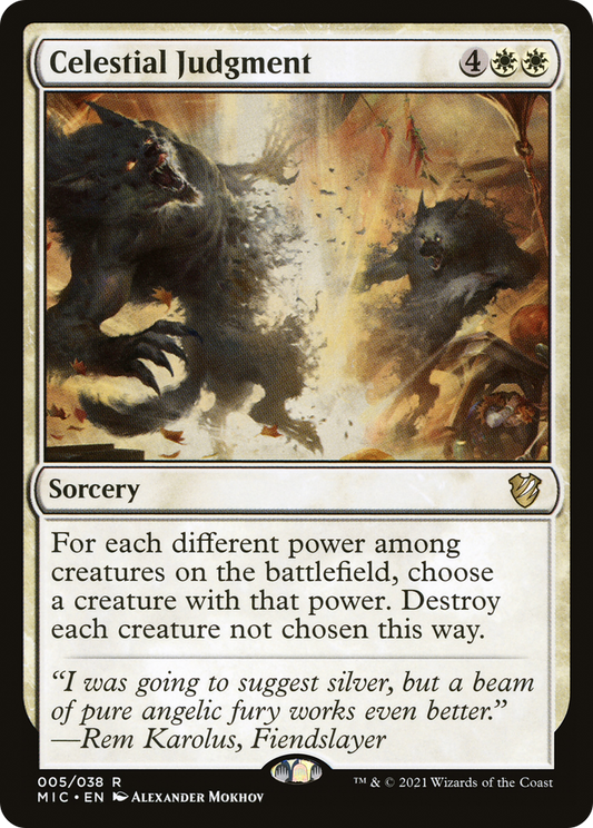 MAGIC: THE GATHERING  - Celestial Judgment (MIC-005) - Midnight Hunt Commander