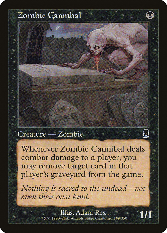 MAGIC: THE GATHERING  - Zombie Cannibal (ODY-169) - Odyssey Foil
