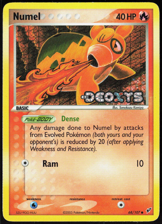 NUMEL 68/107 DEOXYS POKEMON COMMON REVERSE HOLO LP