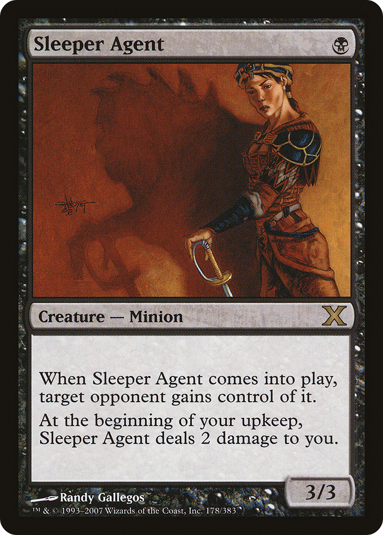 MAGIC: THE GATHERING  - Sleeper Agent (10E-178) - Tenth Edition Foil