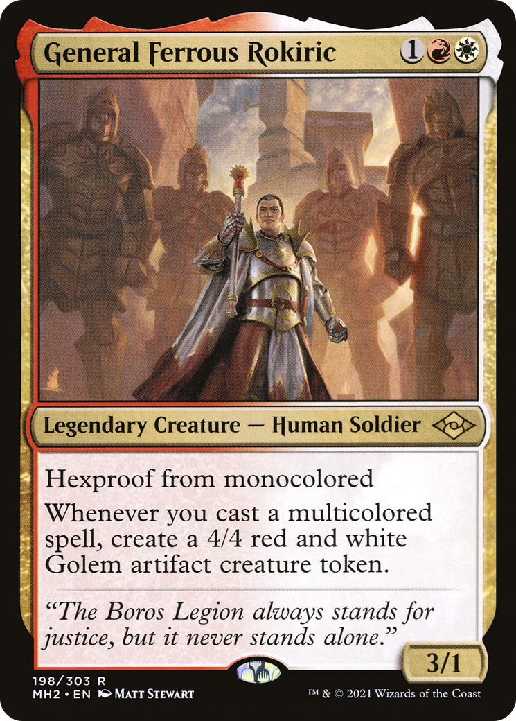 MAGIC: THE GATHERING  - General Ferrous Rokiric (MH2-198) - Modern Horizons 2