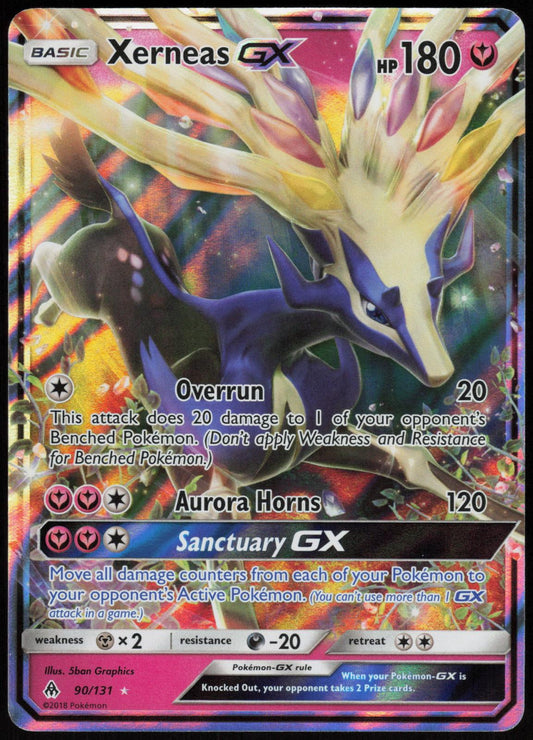XERNEAS GX 90/131 FORBIDDEN LIGHT POKEMON GX RARE HOLO LP