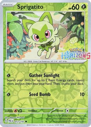 POKEMON TCG - Sprigatito 012/193 Miscellaneous Cards & Products - Common