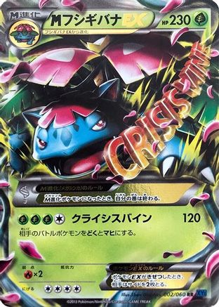 POKEMON TCG JAPANESE - Venusaur 002/060/060 XYBx Collection X - Double Rare