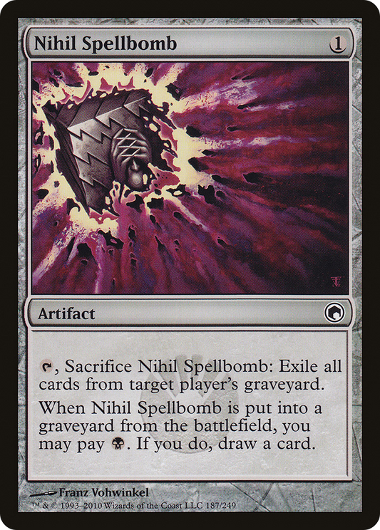 MAGIC: THE GATHERING  - Nihil Spellbomb (SOM-187) - Scars of Mirrodin