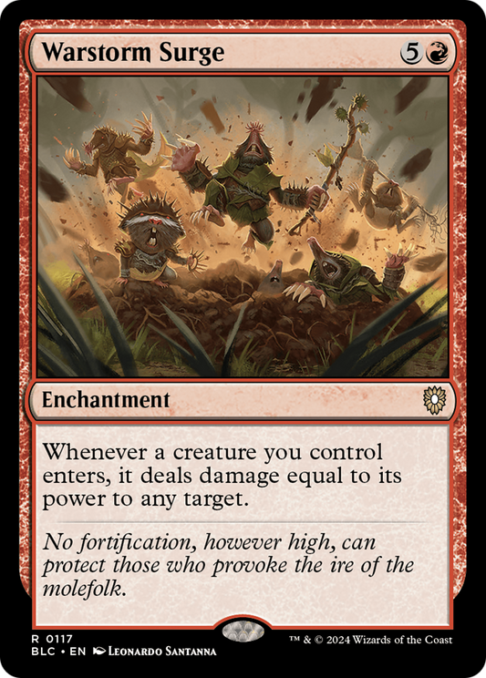 MAGIC: THE GATHERING  - Warstorm Surge (BLC-117) - Bloomburrow Commander