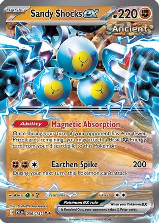 POKEMON TCG - Sandy Shocks ex 056/131 SV Prismatic Evolutions - Double Rare