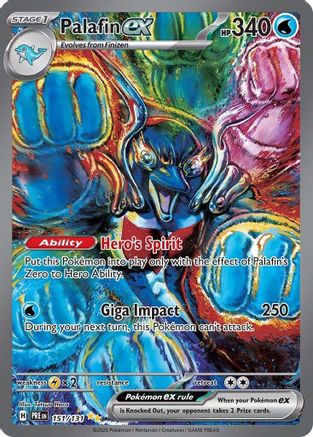 POKEMON TCG - Palafin ex 151/131 SV Prismatic Evolutions - Special Illustration Rare