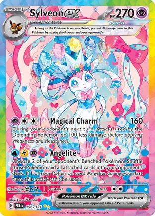 POKEMON TCG - Sylveon ex 156/131 SV Prismatic Evolutions - Special Illustration Rare
