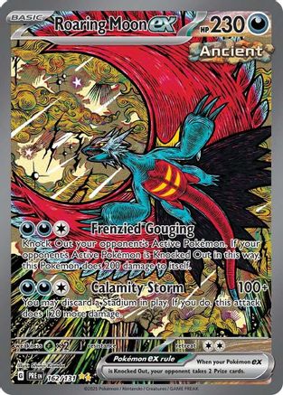 POKEMON TCG - Roaring Moon ex 162/131 SV Prismatic Evolutions - Special Illustration Rare