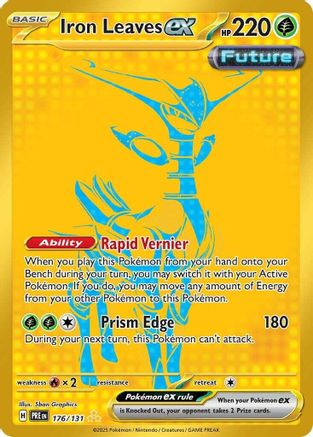POKEMON TCG - Iron Leaves ex 176/131 SV Prismatic Evolutions - Hyper Rare