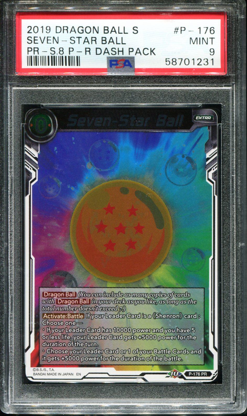 SEVEN-STAR BALL P-176/97 PSA 9 SERIES 8 PRE-RELEASE DASH PACK DRAGON BALL