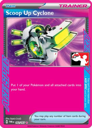 POKEMON TCG - Scoop Up Cyclone 162 Prize Pack Series Cards - ACE SPEC Rare