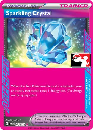 POKEMON TCG - Sparkling Crystal 142 Prize Pack Series Cards - ACE SPEC Rare