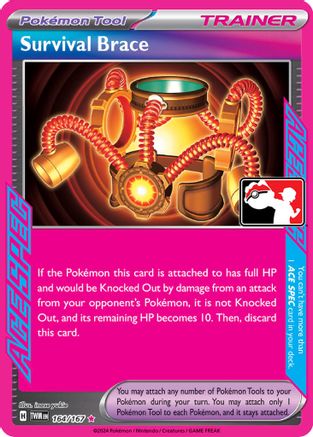 POKEMON TCG - Survival Brace 164 Prize Pack Series Cards - ACE SPEC Rare