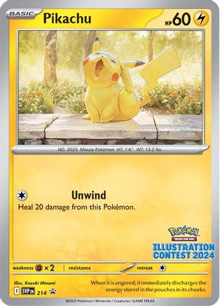 POKEMON TCG - Pikachu 214 SV Scarlet & Violet Promo Cards - Promo