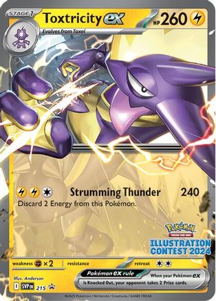 POKEMON TCG - Toxtricity ex 215 SV Scarlet & Violet Promo Cards - Promo