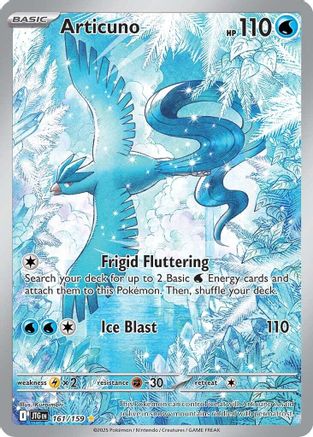 POKEMON TCG - Articuno 161/159 SV09 Journey Together - Illustration Rare