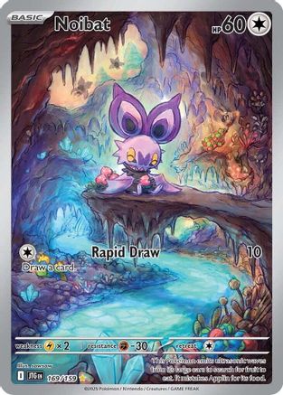 POKEMON TCG - Noibat 169/159 SV09 Journey Together - Illustration Rare
