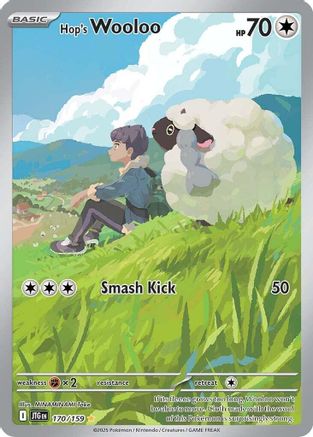 POKEMON TCG - Hop's Wooloo 170/159 SV09 Journey Together - Illustration Rare