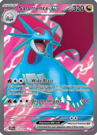 POKEMON TCG - Salamence ex 177/159 SV09 Journey Together - Ultra Rare