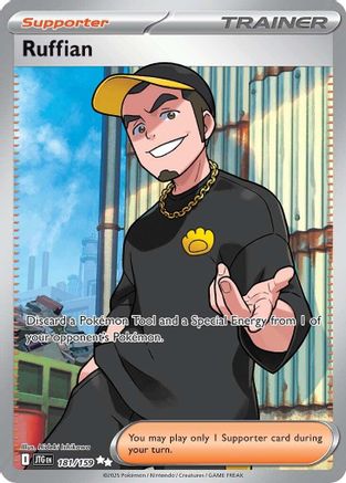 POKEMON TCG - Ruffian 181/159 SV09 Journey Together - Ultra Rare