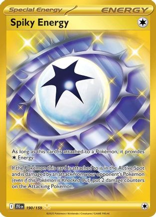 POKEMON TCG - Spiky Energy 190/159 SV09 Journey Together - Hyper Rare