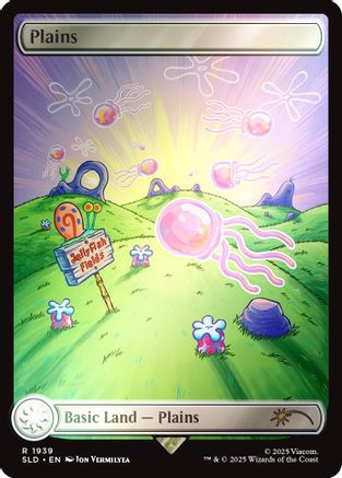 MAGIC: THE GATHERING  - Plains (1939) (Rainbow Foil) (SLD-1939) - Secret Lair Drop Series Foil