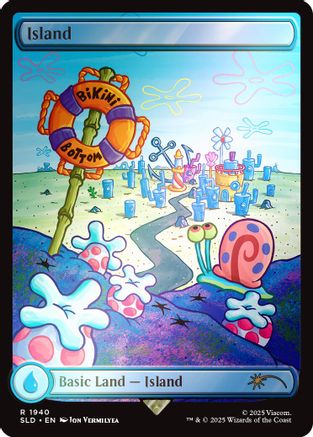 MAGIC: THE GATHERING  - Island (1940) (Rainbow Foil) (SLD-1940) - Secret Lair Drop Series Foil