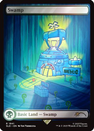 MAGIC: THE GATHERING  - Swamp (1941) (Rainbow Foil) (SLD-1941) - Secret Lair Drop Series Foil