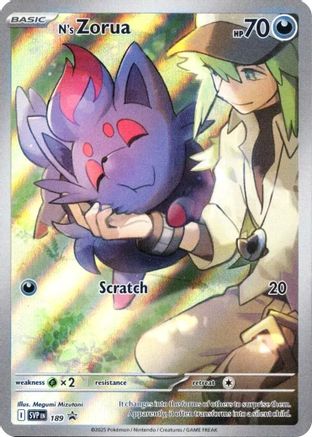 POKEMON TCG - N's Zorua 189 SV Scarlet & Violet Promo Cards - Promo