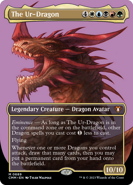 MAGIC: THE GATHERING  - The Ur-Dragon (Borderless) (CMM-689) - Commander Masters