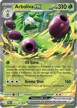 POKEMON TCG - Arboliva ex 023/182 SV10 Destined Rivals - Double Rare