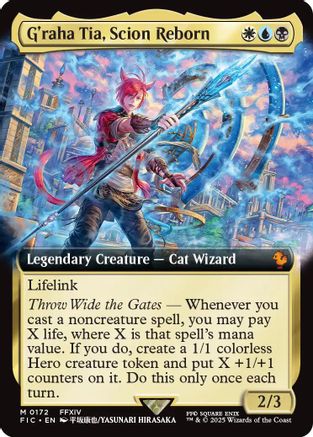MAGIC: THE GATHERING  - G'raha Tia, Scion Reborn (Extended Art) (FIC-172) - Commander: FINAL FANTASY