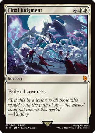 MAGIC: THE GATHERING  - Final Judgment (FIC-243) - Commander: FINAL FANTASY