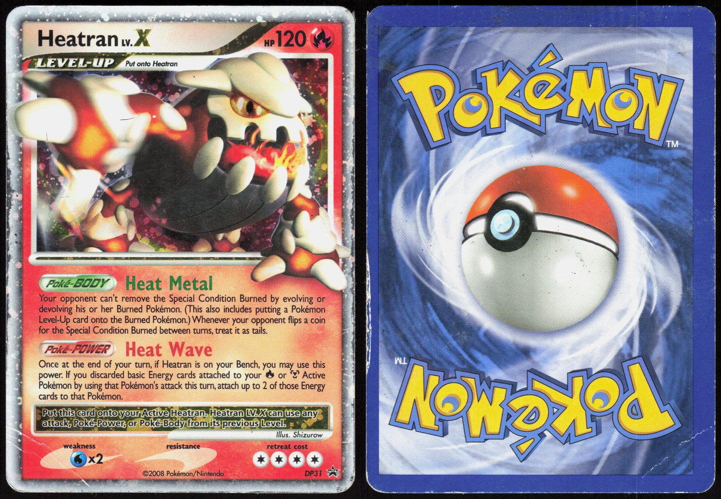 HEATRAN LV.X DP31 DIAMOND AND PEARL PROMOS POKEMON PROMO HOLO HP