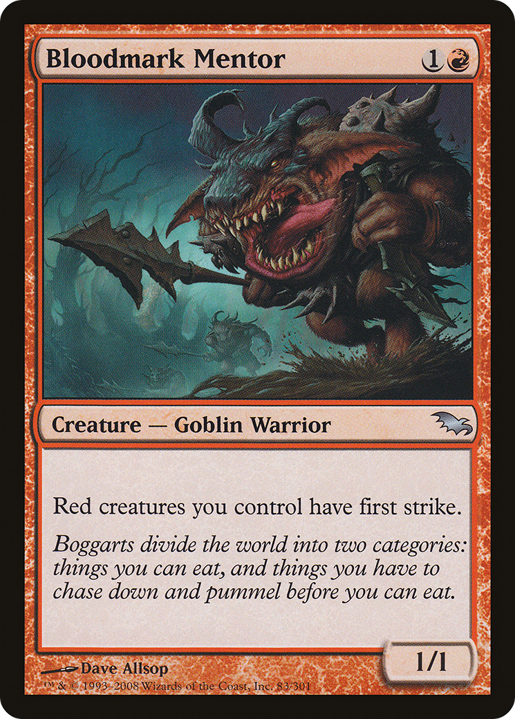 MAGIC: THE GATHERING  - Bloodmark Mentor (SHM-083) - Shadowmoor