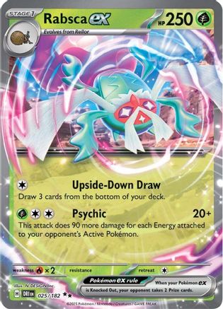 POKEMON TCG - Rabsca ex 025/182 SV10 Destined Rivals - Double Rare
