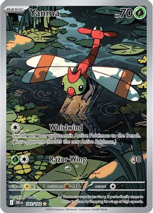 POKEMON TCG - Yanma 183/182 SV10 Destined Rivals - Illustration Rare