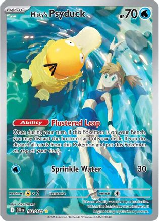 POKEMON TCG - Misty's Psyduck 193/182 SV10 Destined Rivals - Illustration Rare