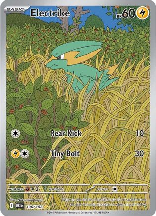 POKEMON TCG - Electrike 196/182 SV10 Destined Rivals - Illustration Rare
