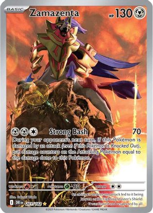 POKEMON TCG - Zamazenta 201/182 SV10 Destined Rivals - Illustration Rare