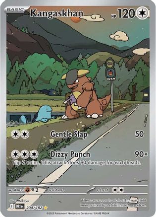 POKEMON TCG - Kangaskhan 204/182 SV10 Destined Rivals - Illustration Rare