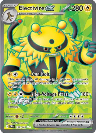 POKEMON TCG - Electivire ex 212/182 SV10 Destined Rivals - Ultra Rare